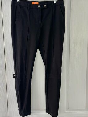 Joe Fresh Pants Womens 10 Black Straight Leg Slim Stretch Ankle Dress Jogger